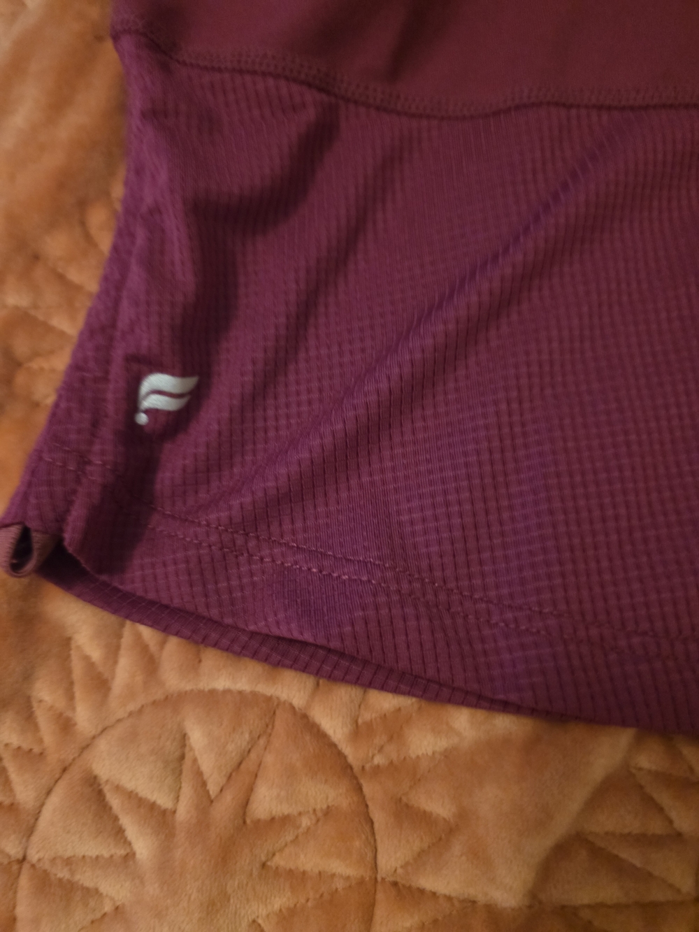 Fabletics Maroon Racerback Sports Tank - Picture 4 of 5